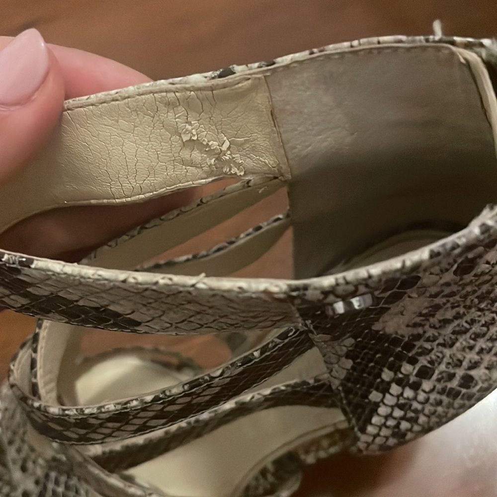 Calvin Klein Python strappy heels - Picture 9 of 15